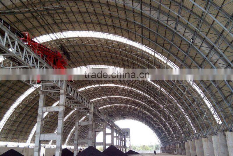 China prefabricated space frame bulk storage