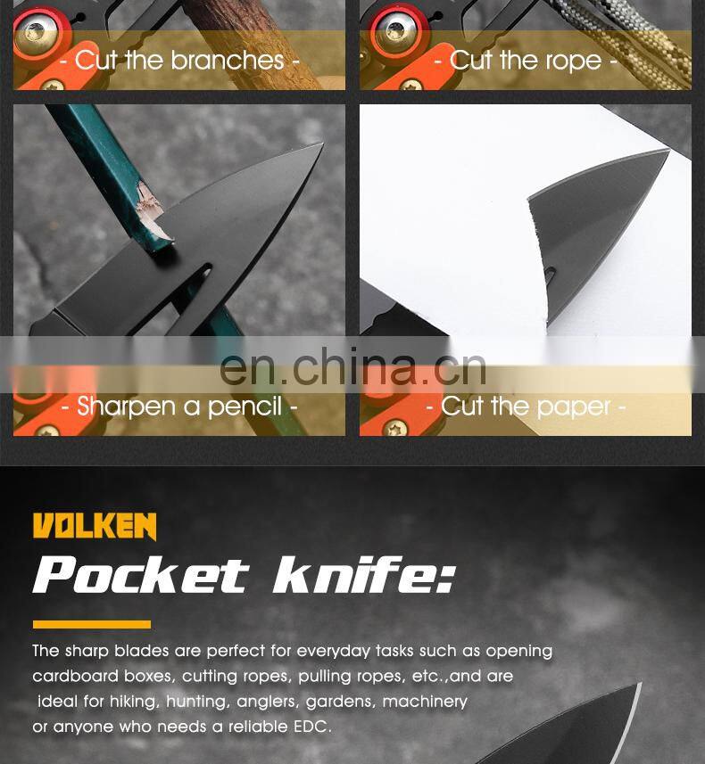 Outdoor Folding Knife Aluminum Alloy Handle Pocket Knife Jungle Survival Self-defense Portable self-defense Knife