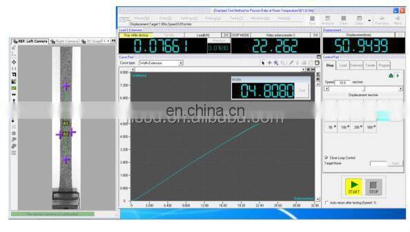 TEST MACHINE Video Extensometer