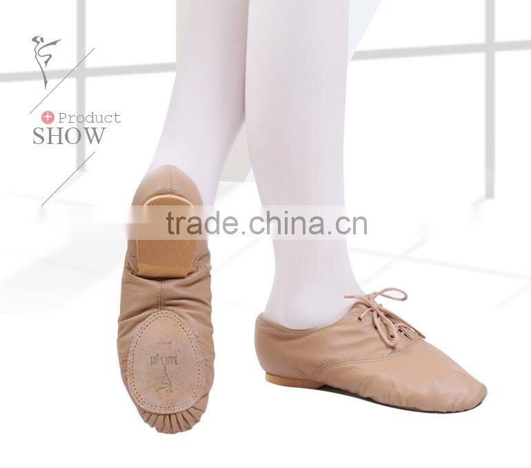 2016 Wholesale High Quality Split Sole Leather Jazz Dance Shoes