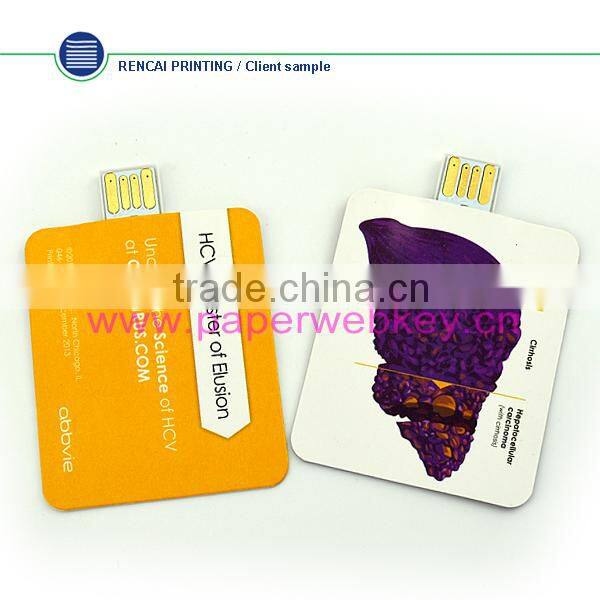 Best Promotional Gift 1gb USB Flash Drive/Paper USB 2.0 Card/Plastic USB Webkey Card