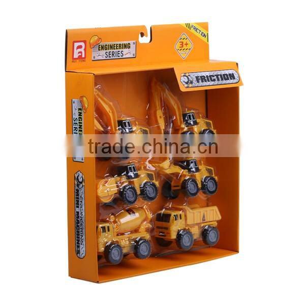 Ruifeng 6 In 1 Mini Construction Trucks Playset