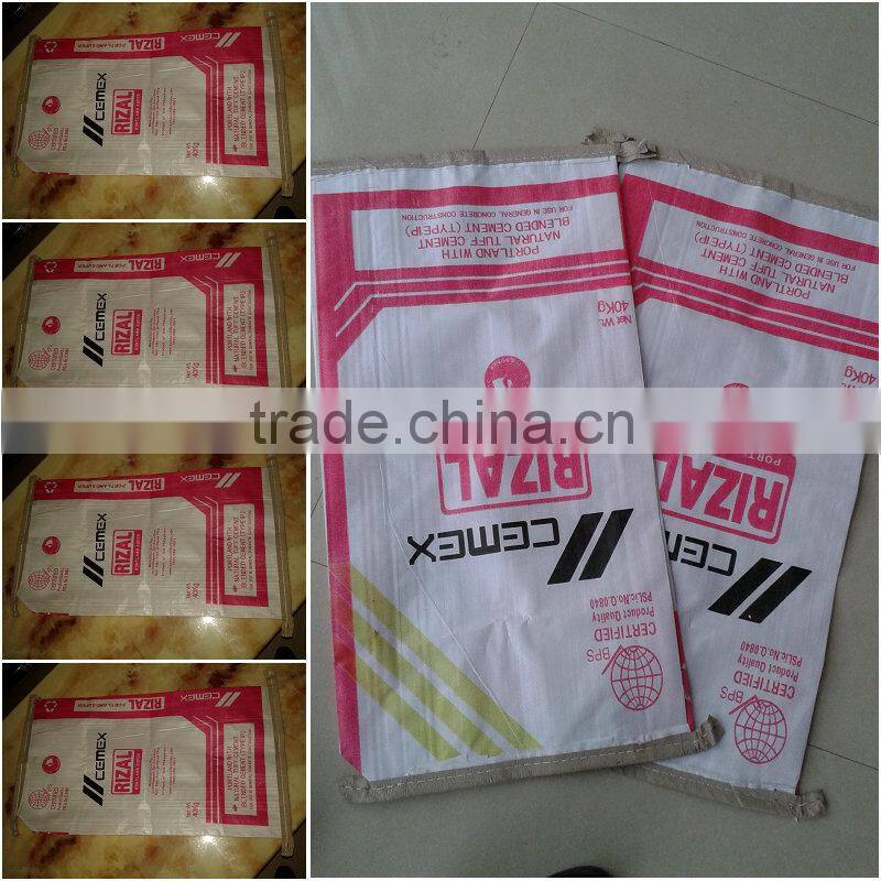 customized design pp woven bag plastic cement bag price, polypropylene bags of 50 kg