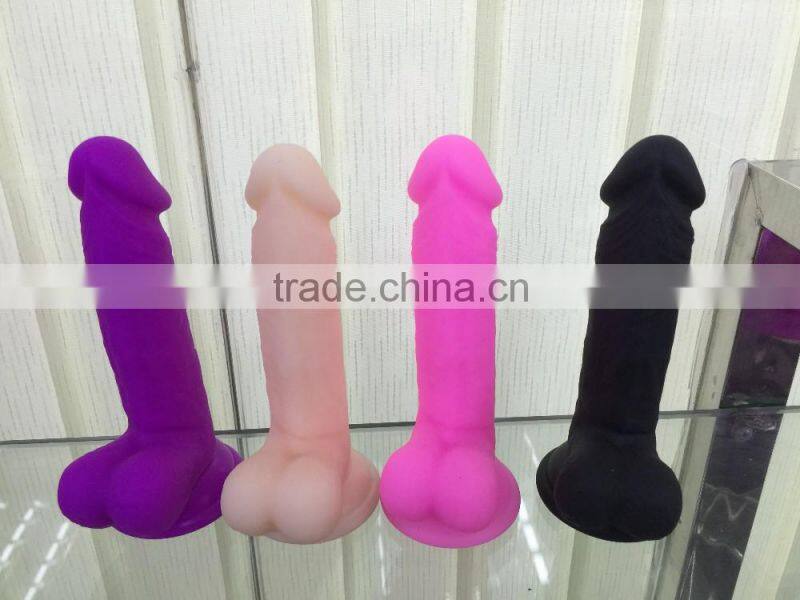 2016 polishing sex machine Full silicone dildo sex toy gay dildos for men