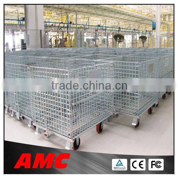 wire mesh cage for material handling, warehouse wire mesh cage