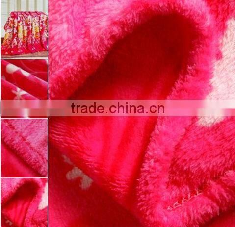 2013 hot sale! 100% polyester super soft solid color/printed dyed flannel baby blankets