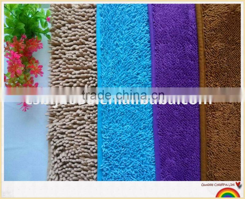 China microfiber small chenille mats golden supply
