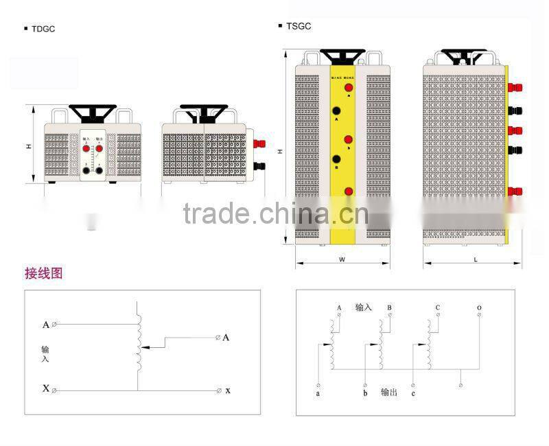TDGC2/TSGC2 Series Contact Voltage Regulator with handle factory
