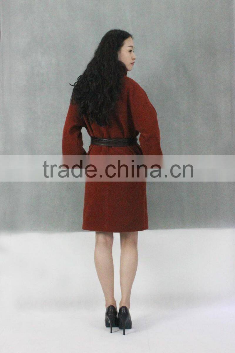 2015 fashion outdoor Fashion Winter Women Long Cotton Coat wool coats wholesale for women