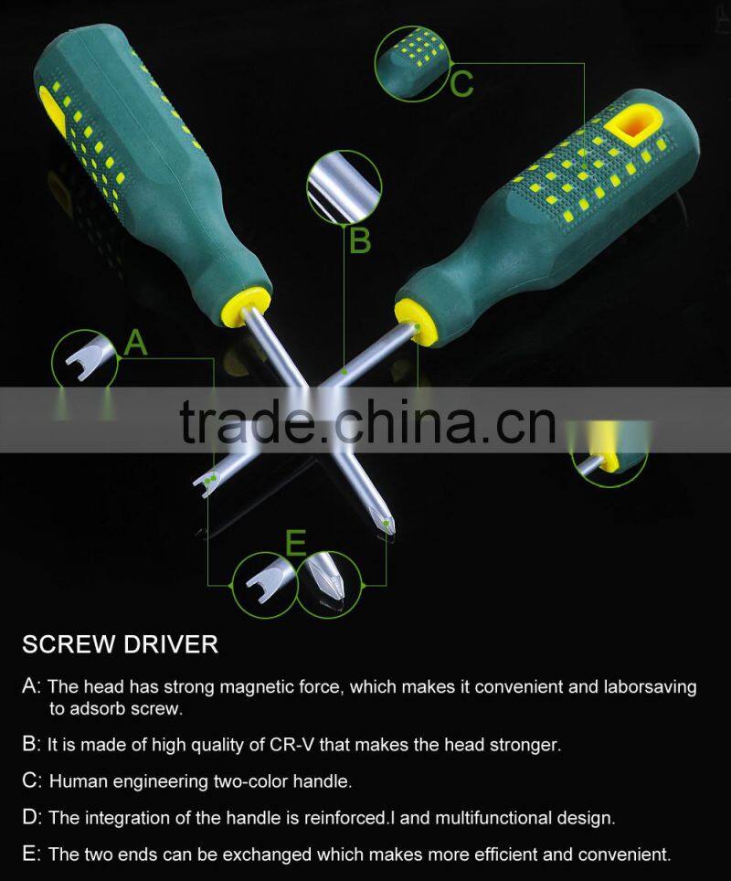 Magnetic Plastic Handle Screwdriver