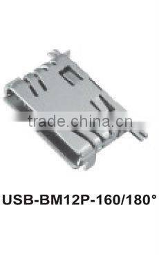 Multipurpose panel mount usb connector
