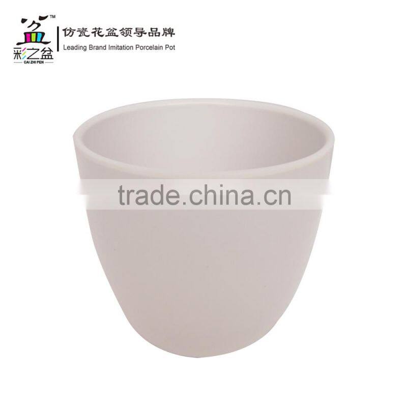 Glazed round melamine flower pot MX1408