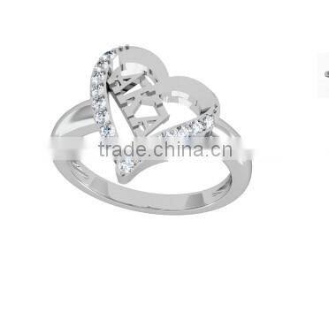 Alpha Kapp Alpha Sorority Heart Ring Jewelry