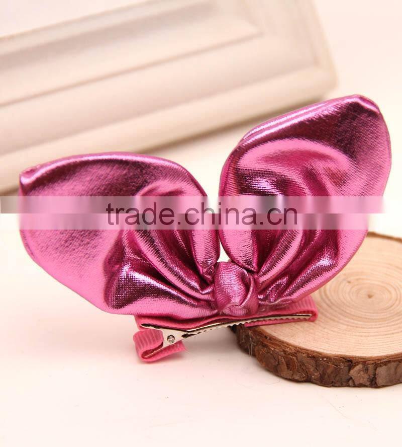European baby children hair accessories hot sale girl rabbit ear hairpin cute baby girl barrettes