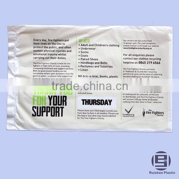 FF Biodegradable Donation Bag With Printing For Charity