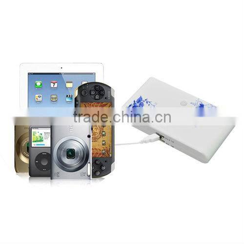 White/blue and white porcelain powerbank 20000 mah