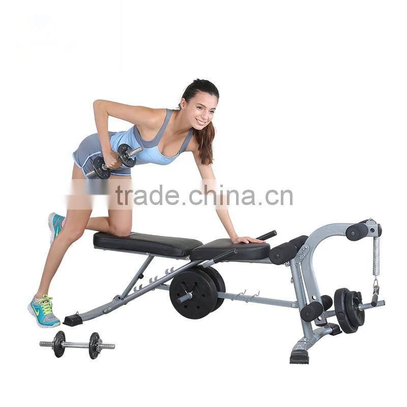 House using indoor dummbell bench excise bench