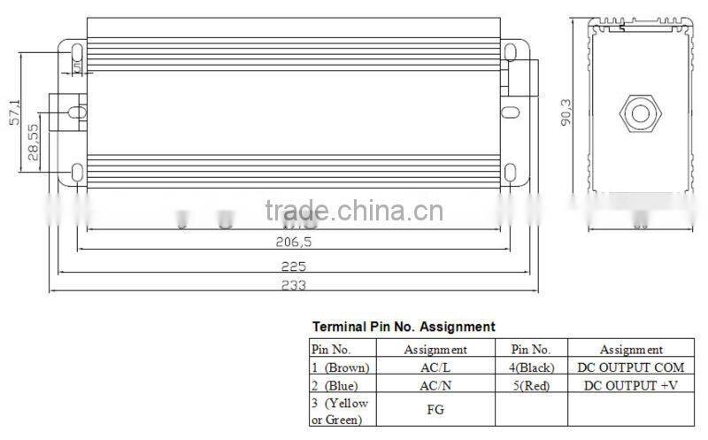 12v 200w external atx power supply with CE RoHS