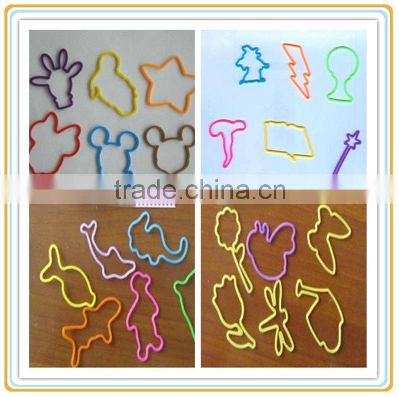 funny silicone rubber elastic bands for children education