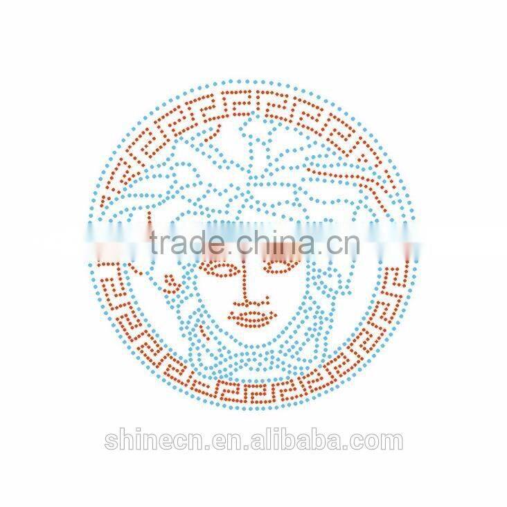 Customized Middle east quality Fashion rhinestone heat transfer motif wholesale