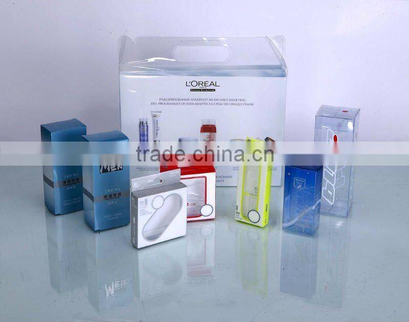 Custom Plastic clear hair extension packaging box/tube made of PP/PET/PVC
