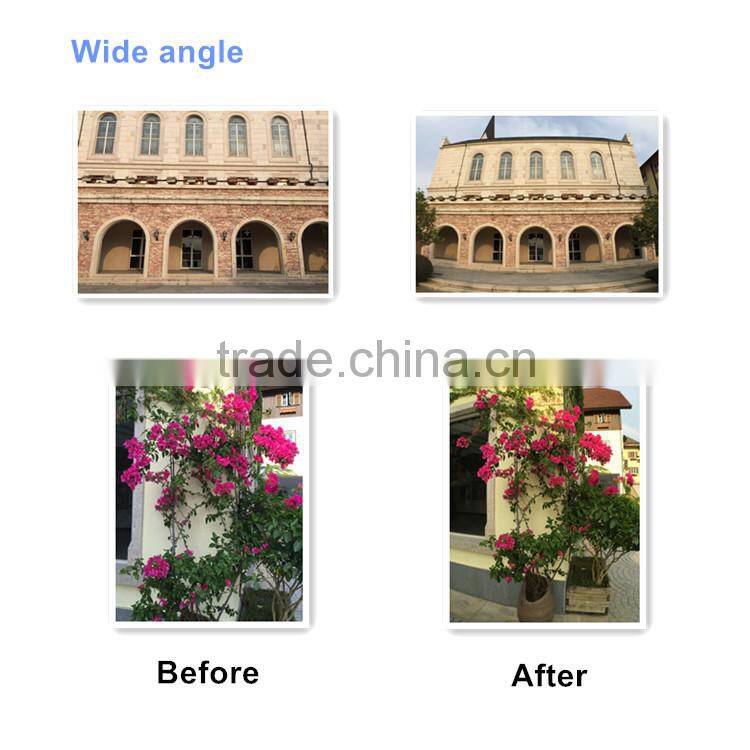 3 in 1 0.65x wide angle universal clip180 degree fisheye lens for iphone mobile phone