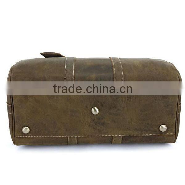 2014 fashion shoulder travel bag,real leather travel bag,travel shoulder bag for men