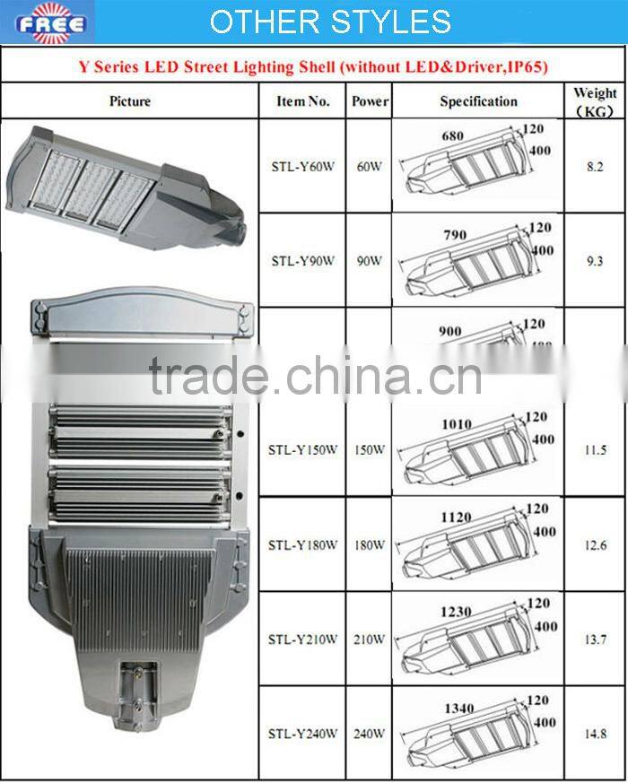 New products for LED street light,aluminum hardware housing,60W,China manufacturing
