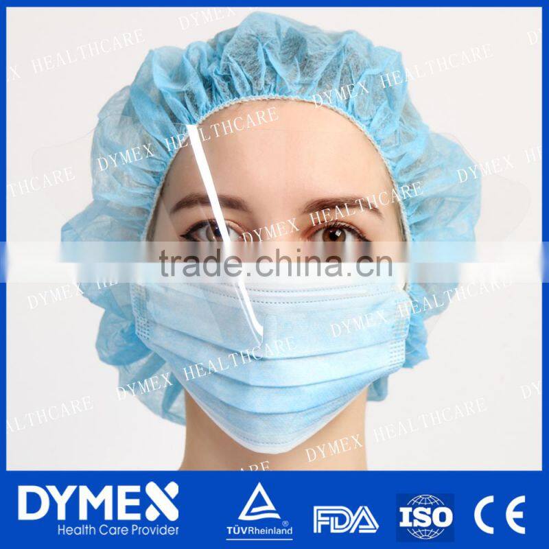 CE Approved Disposable Nonwoven Face Mask with ANnti-fog Shield