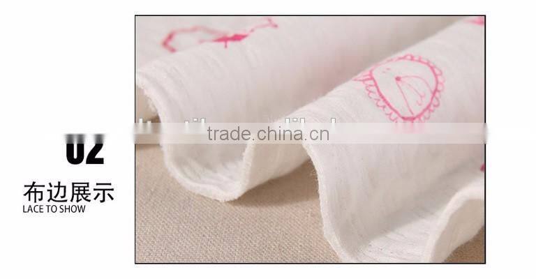 80%cotton 20%polyester jacquard scuba air layer floral printing fabric