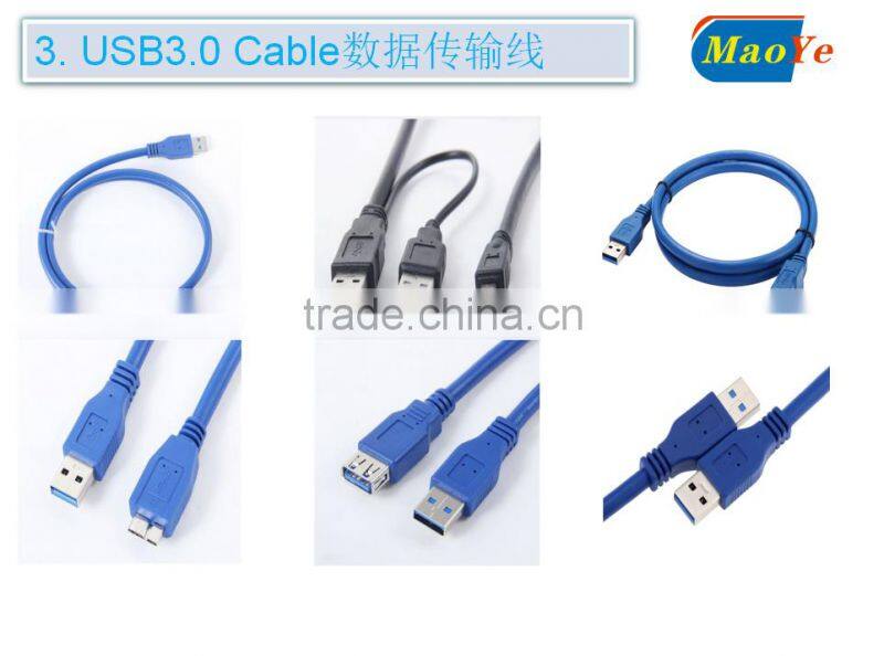 USB3.0 Cable AM To MicroB Cable Gold Plated Connecting Cable Mobile HD Cable