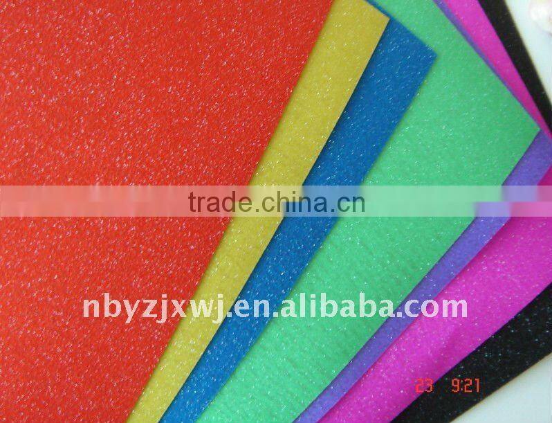 colorful cheap glittering 0.3mm pp sheet