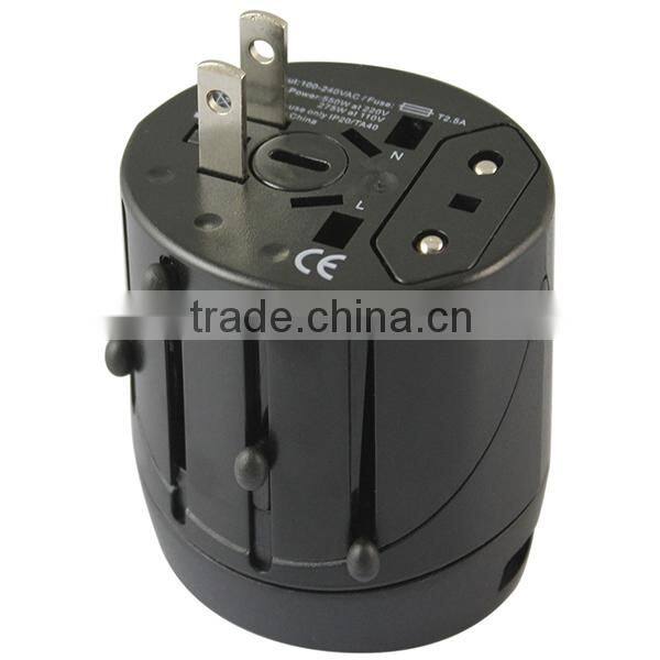 Worldwide International Power Adapter Wall Charger with US EU UK AU Plugs