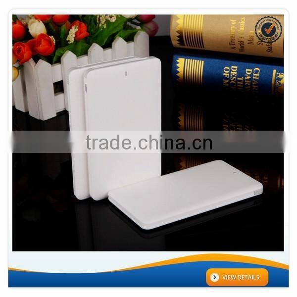 AWC813 2000mah OEM Slim card 2016 power bank manufacture promotional gift customize power bank