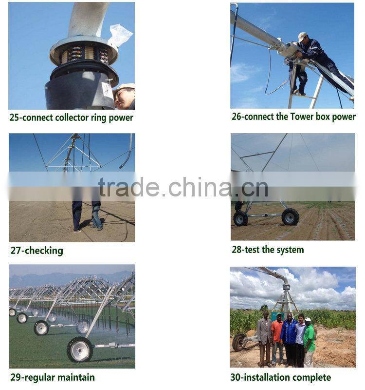Three Wheels and Four Wheels Towing Pivot Agriculture Irrigation System for Sale
