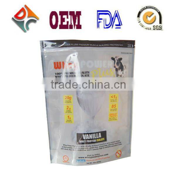 Matt Finish Mixed Printing Metallized Food Packaging Bag With Zipper