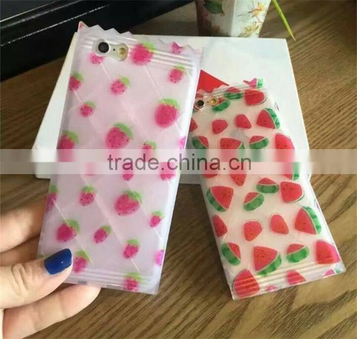 candy cute soft cover clear tpu case for iphone 6 6s 4.7