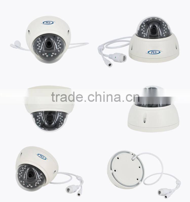 high quality 30m ir night vision h.264 cmos ip dome h.265 ip camera