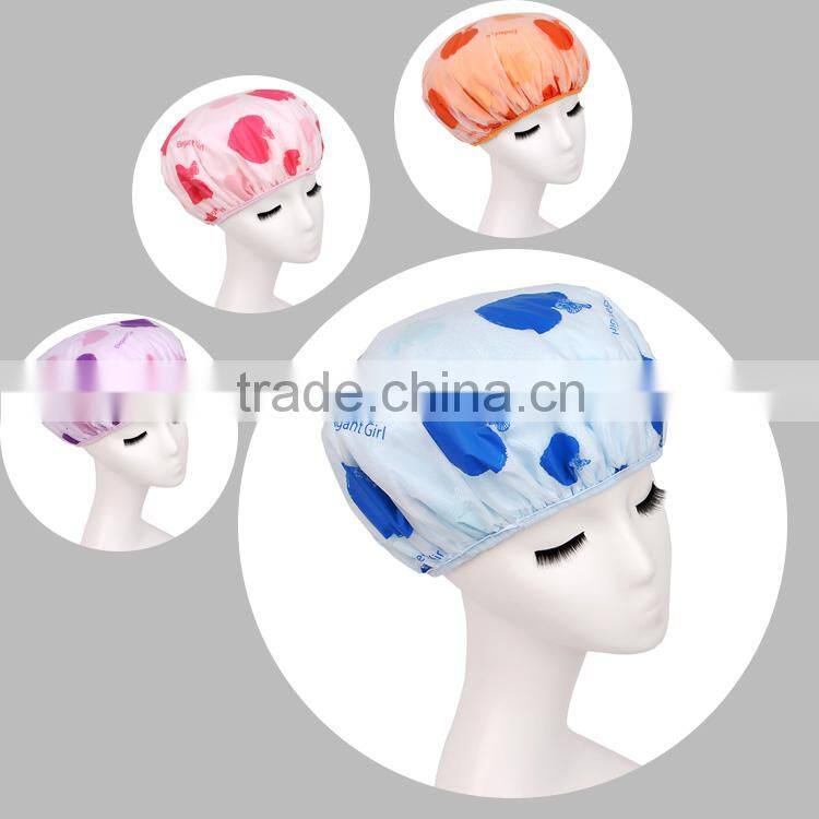 Hair towel type and plain dyed pattern shower cap