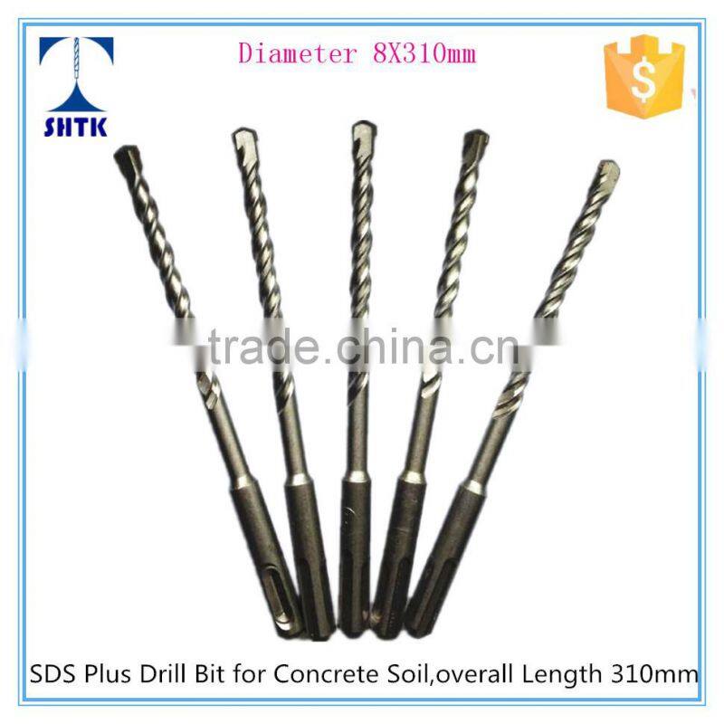 High quality of SDS Plus Drill Bit for Concrete, electric drill bit, Diameter 8X310mm