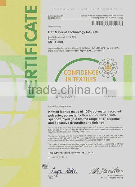 high quality coolmax polyester/cotton polo shirt fabric 220gsm