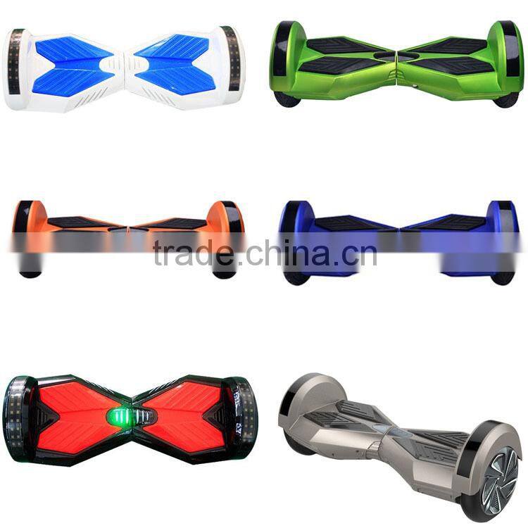 8 inch self balancing electric scooter 2 wheel smart scooter bluetooth speaker 2015 facory price