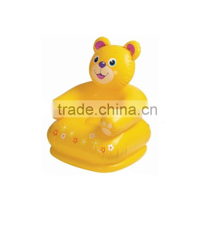 Hot sale inflatable animal sofa, frog animal shape inflatable kids sofa