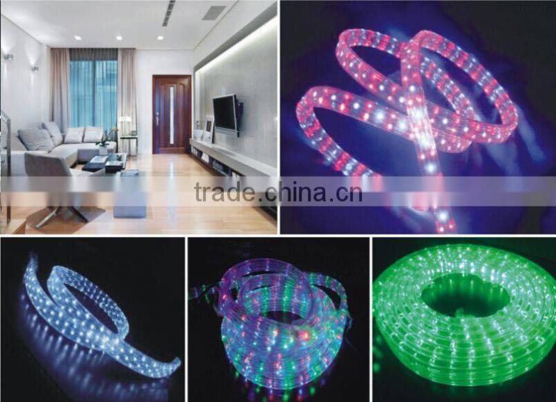 sichuan festalight round water proof 3/8 inch plastic white flat led rope light flexible led strip light 220v with ce rohs ul