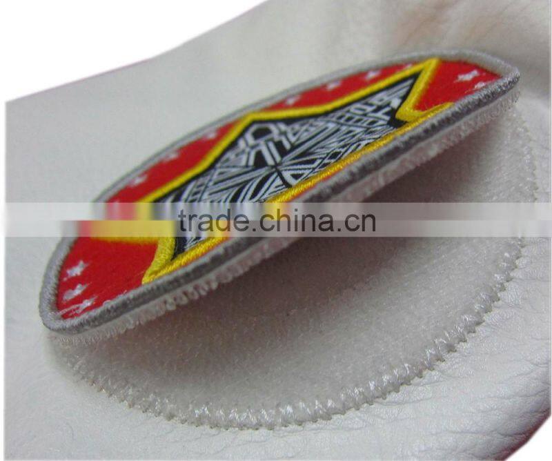 White velcro on embroidery patches
