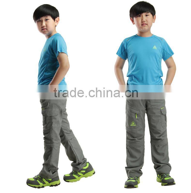 Children quick-drying pants waterproof sunscreen removable wear soft