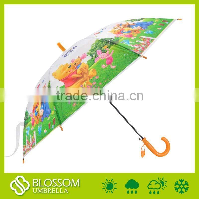 Wholesale cheap kids umbrellas with cartoon design POE canopy
