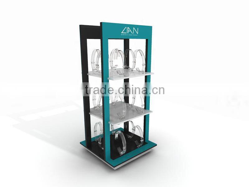 High quality 3 layers watch display cabinet/display counter with lock