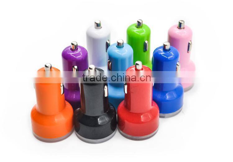Colorful Car Charger Universal Dual USB Car Charger with Best Price