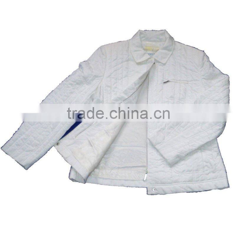 Women's White Down Jacket for Winter